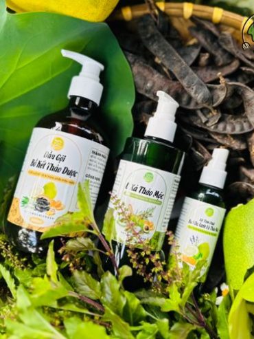 Bưởi cam bồ kết bộ ba chai gội 500ml MbP