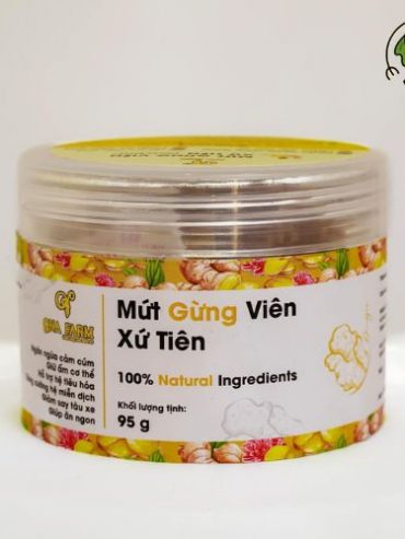 Mứt gừng viên Xứ Tiên hộp 95g cao cấp MbP
