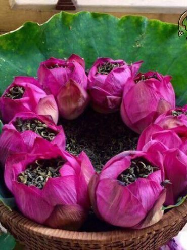 Trà ướp sen nguyên bông Made by Phuong